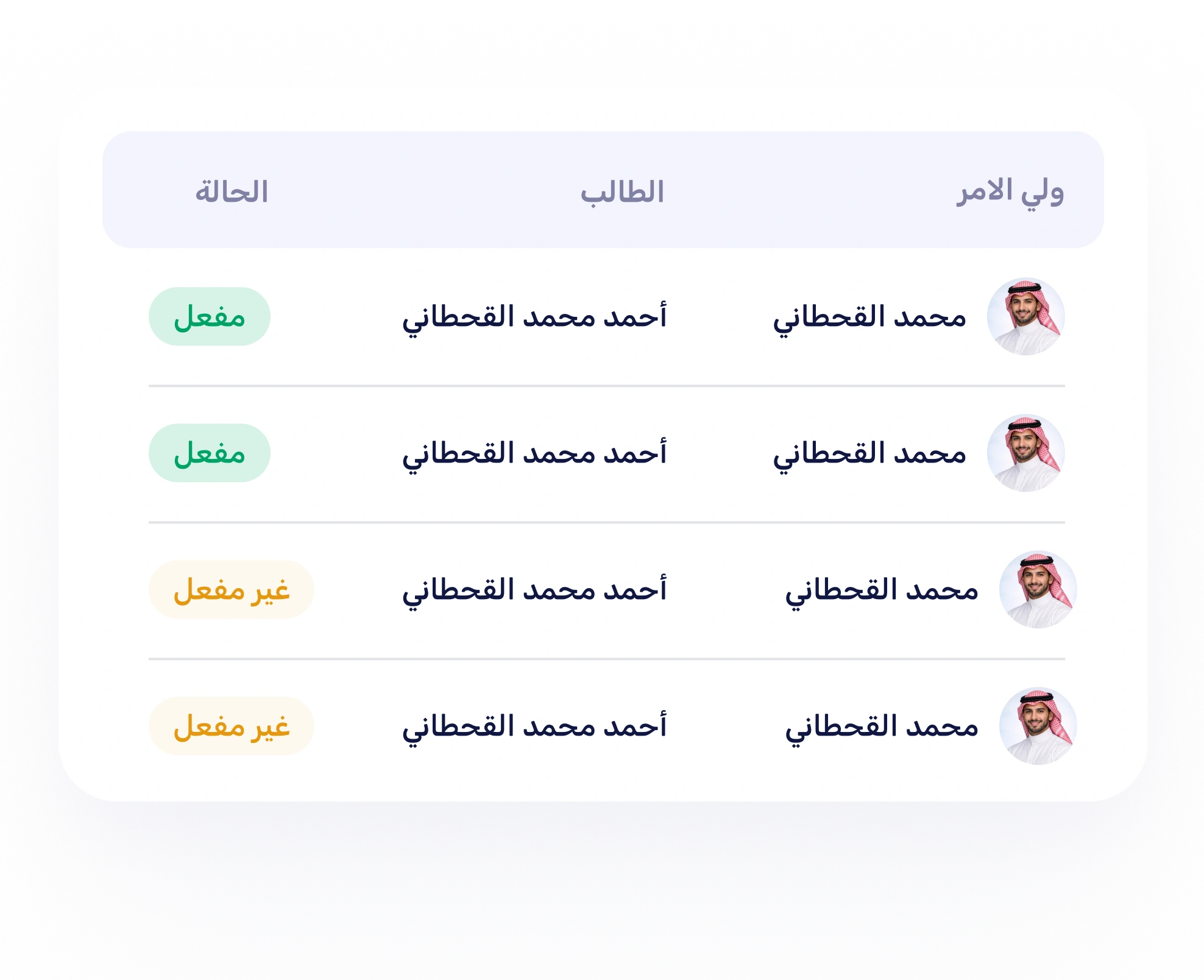 ربط الطلاب وأولياء الأمور